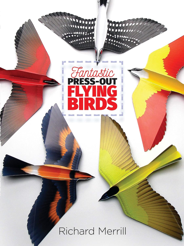 Book cover with circle of folded birds